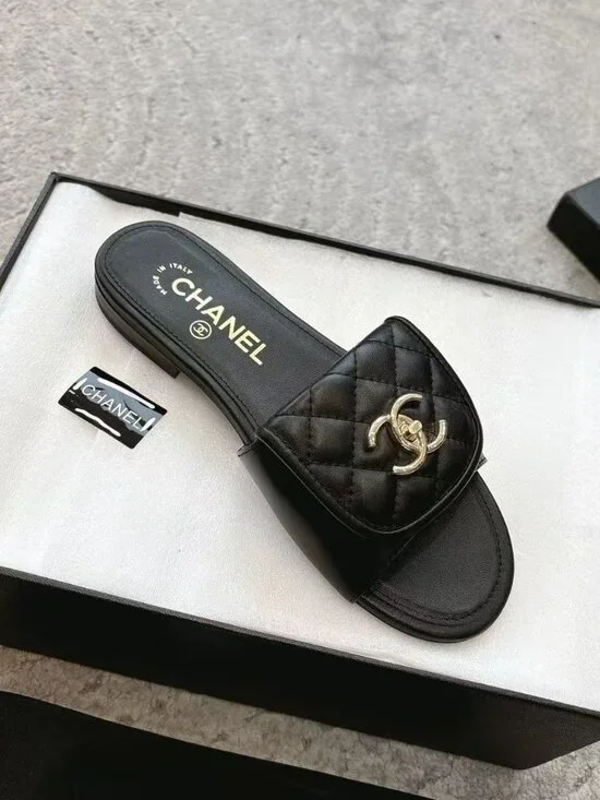 Chanel Black Slippers - Picture 3 of 3